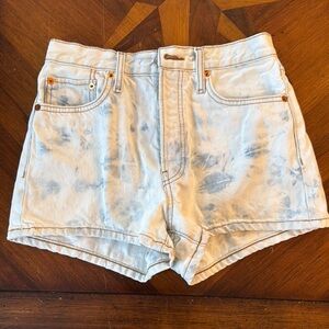 RE/DONE acid wash denim shorts. Worn once.